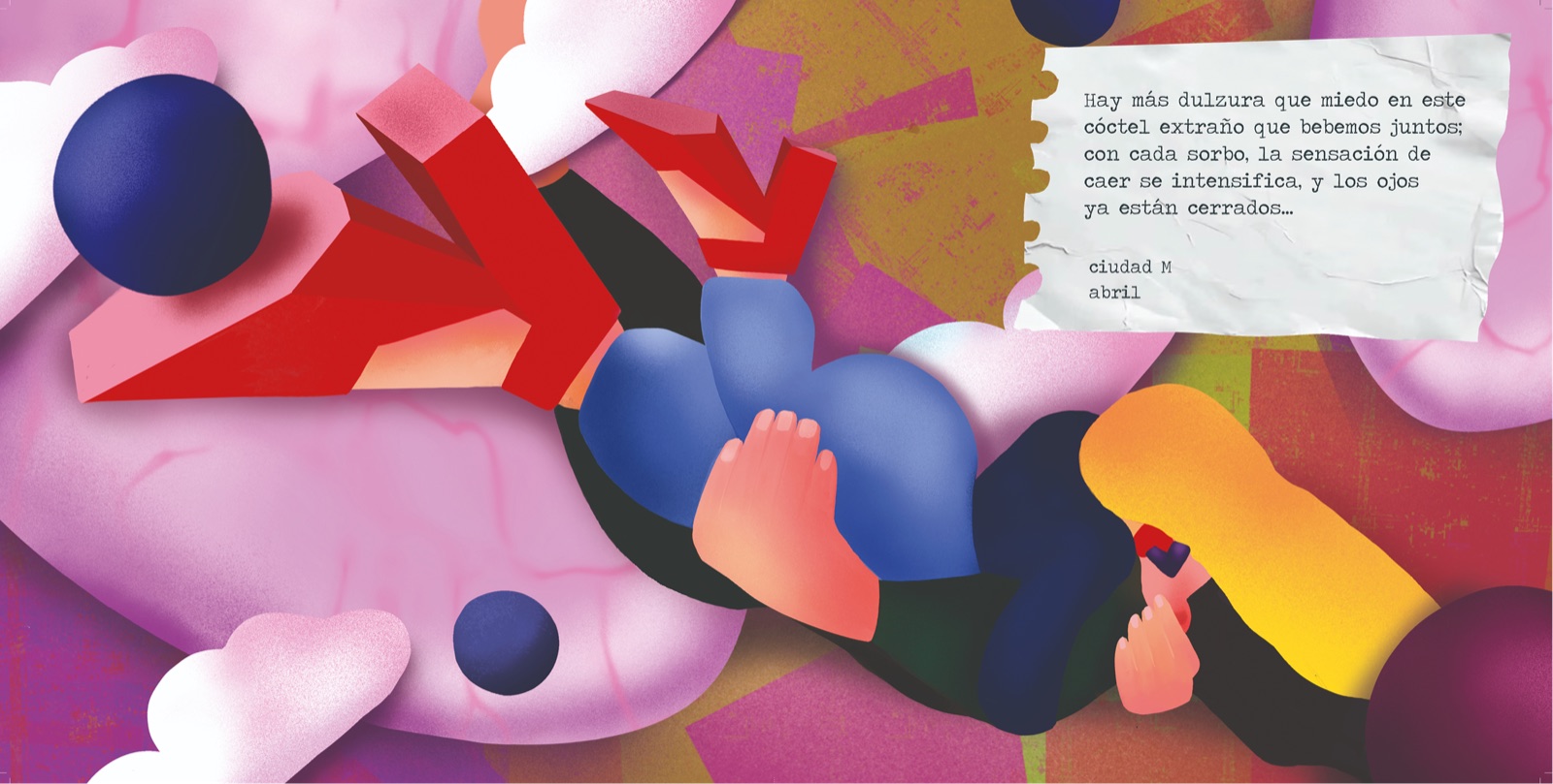 Falling illustration
